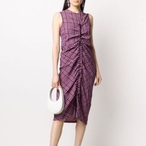 Colville plaid gathered dress